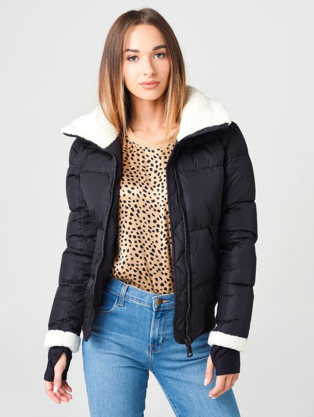 SAM | Women's Ellie Down Jacket With Lamb Shearling